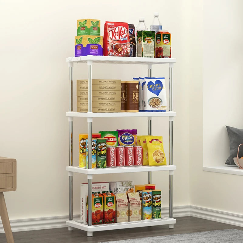 Estante organizador de cuatro niveles para cocina y baño