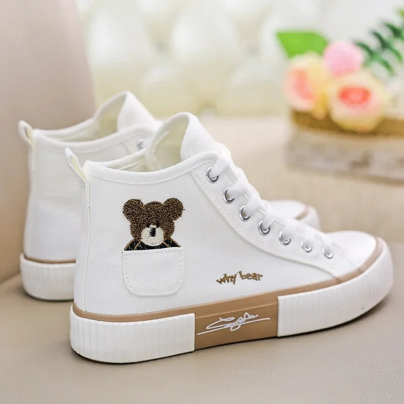 Zapatillas de Lona para Mujer con Bordado — Livianas y Transpirables