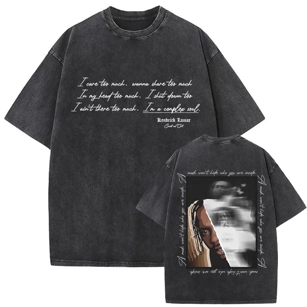 Camiseta Vintage Kendrick Lamar, Hip Hop Oversize, Unisex