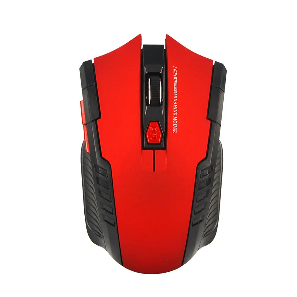 Ratón inalámbrico de 2,4G, receptor USB, 6 botones, ratones inalámbricos ópticos profesionales, ratones USB de desplazamiento derecho para ordenador portátil y PC