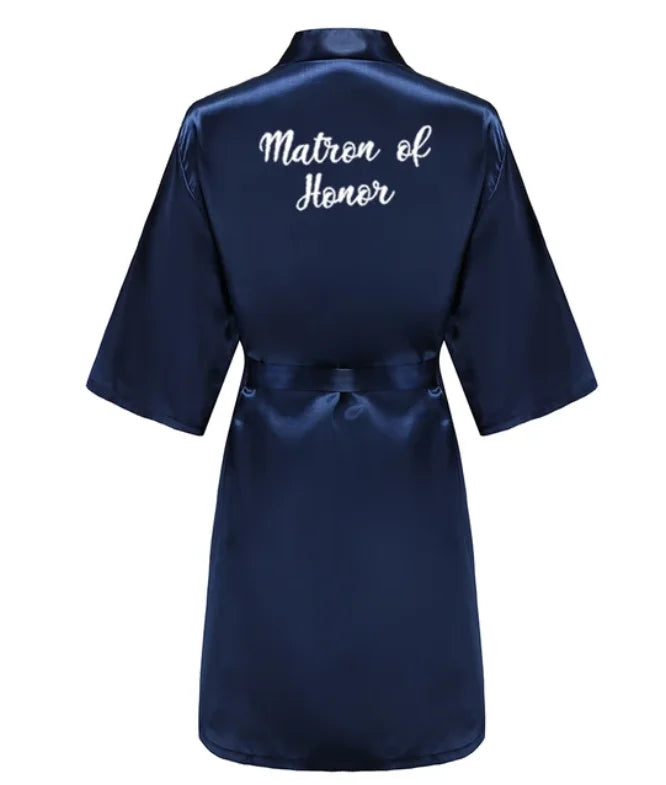 Bata de Satén para Mujer – Ropa de Dormir Talle Grande