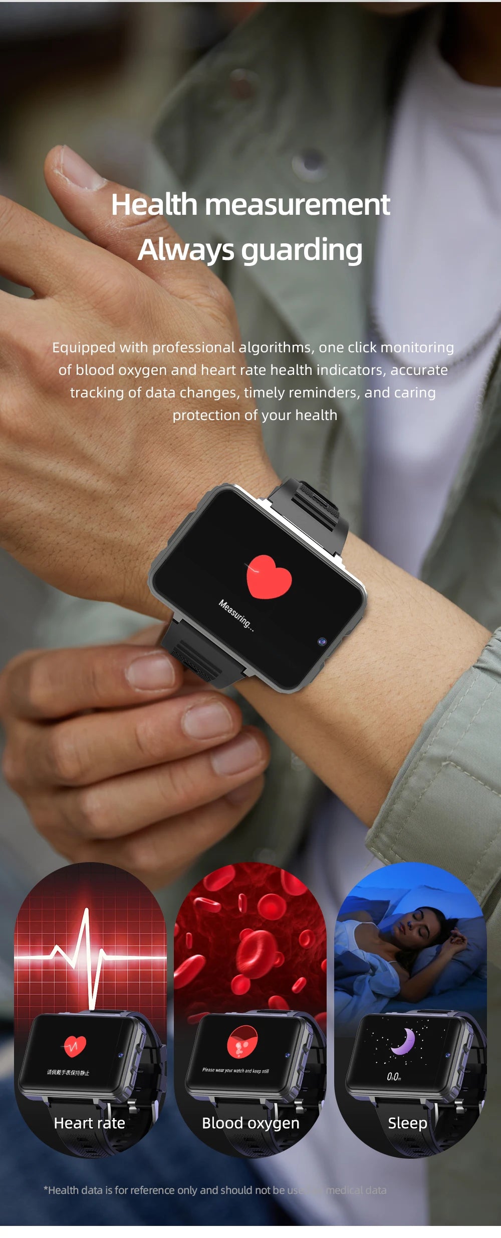 Reloj Inteligente AMOLED 2.4 Pulgadas con Cámara Dual y WiFi