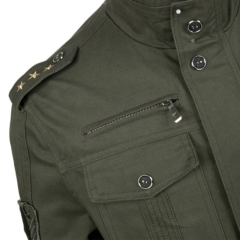 Chaqueta Táctica para Hombre con Múltiples Bolsillos