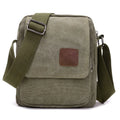 Bolso Cruzado de Lona Retro para Hombre - Casual para el Día a Día
