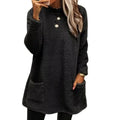 2024 mujeres invierno cálido Sudadera con capucha abrigo ropa de calle polar bolsillo Thinken Sweatershirt otoño mujer Casual trajes sueltos Sudadera con capucha Tops