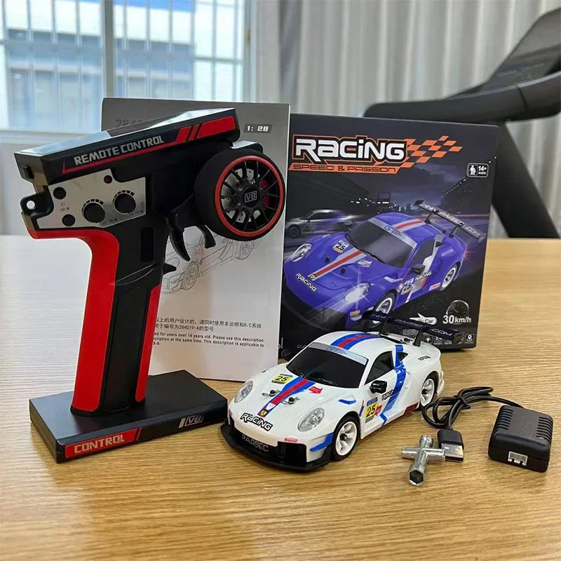 Wltoys RC 284019 Control remoto 1/28 30 Km/H Mosquito de carreras de alta velocidad 2,4 GHz todoterreno RTR Rally Drift Car