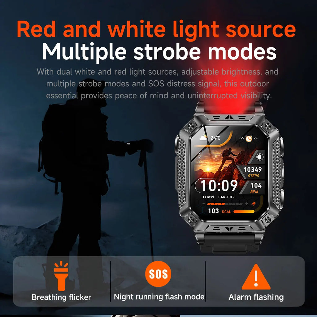 Reloj Inteligente AMOLED con GPS y Bluetooth Hombre