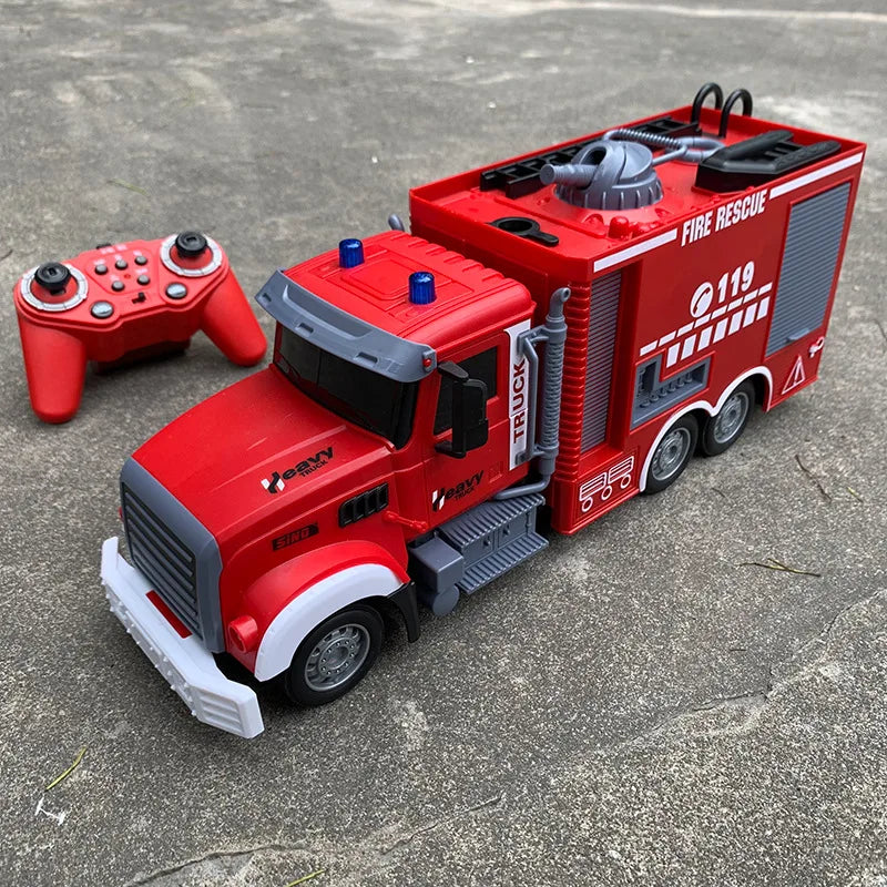 Camión de Bomberos RC 1:12 con Aspersor de Agua y Escalera