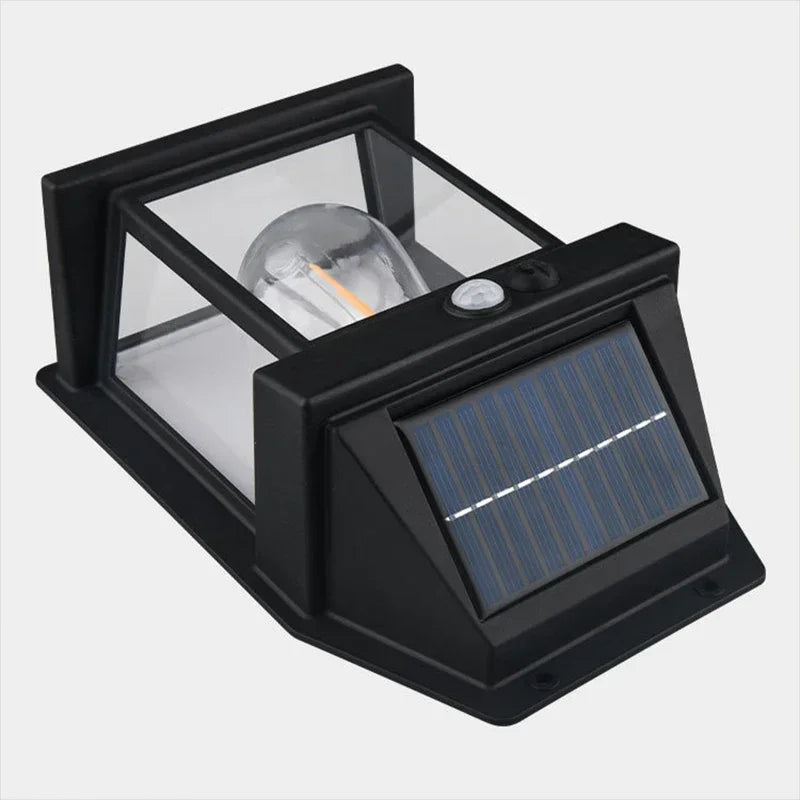 Lámpara Solar de Pared con Sensor para Porche