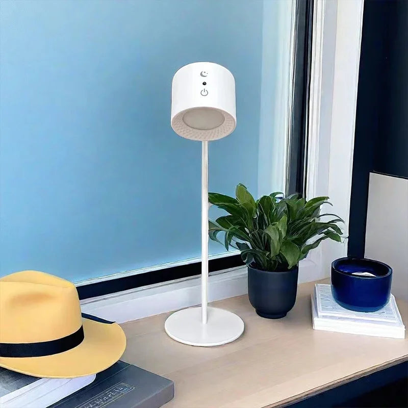 Lámpara Led de pared de doble cabezal con Control remoto táctil, luz nocturna portátil inalámbrica con recarga USB giratoria 360 para lectura de dormitorio