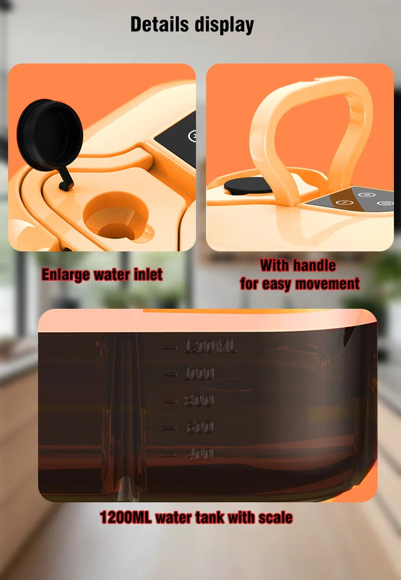 Limpiador a vapor de alta presión portátil, máquina de limpieza doméstica de alta temperatura para cocina, coche, sofá, ventana, azulejos y espejos