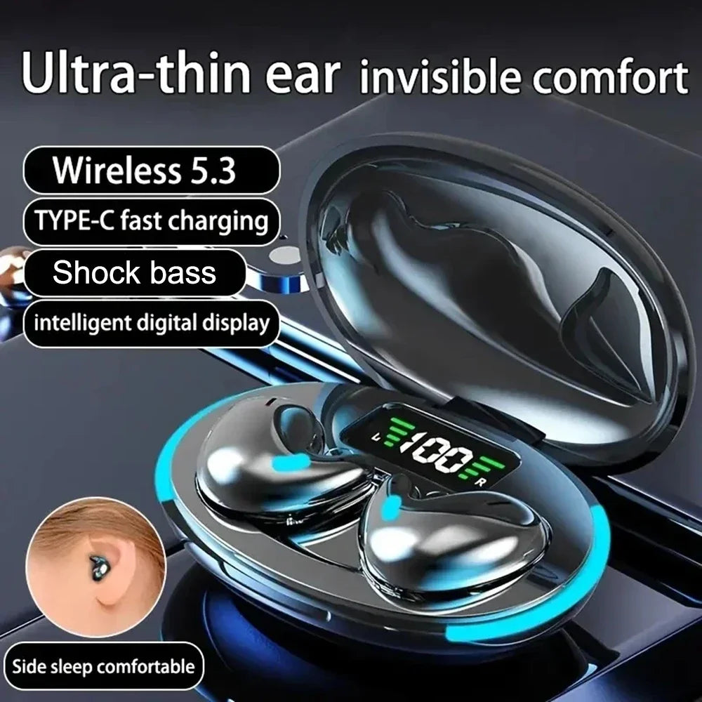 X55 Mini auriculares inalámbricos, cascos con reducción de ruido, Bluetooth 5,3, estéreo, HIFI, música