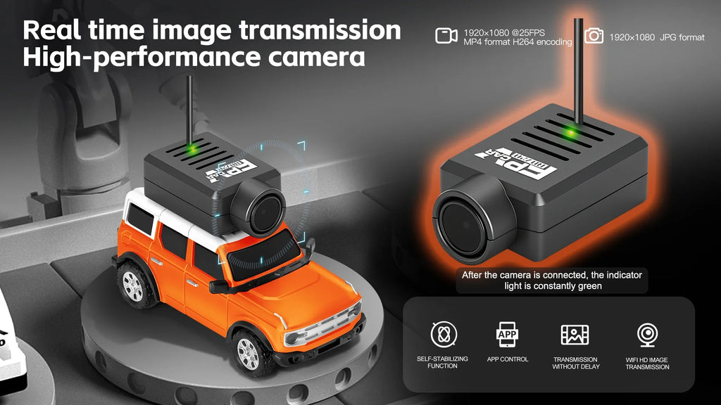 Auto RC WLtoys 1/64 Mini SUV con Cámara FPV 720P y Control por App