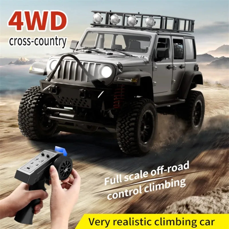 Buggy RC Crawler 4x4, Escala Completa con Luces LED