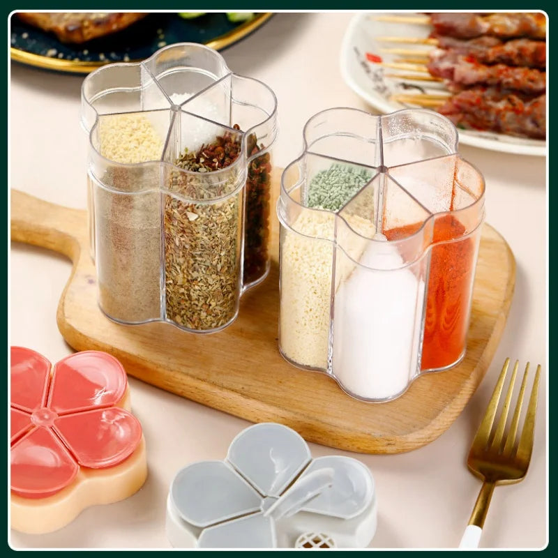 Tarro de condimentos, contenedor de plástico, botella de condimentos, organizador de especias, contenedores de condimentos para acampar al aire libre, juegos de utensilios de cocina, 1 Uds.