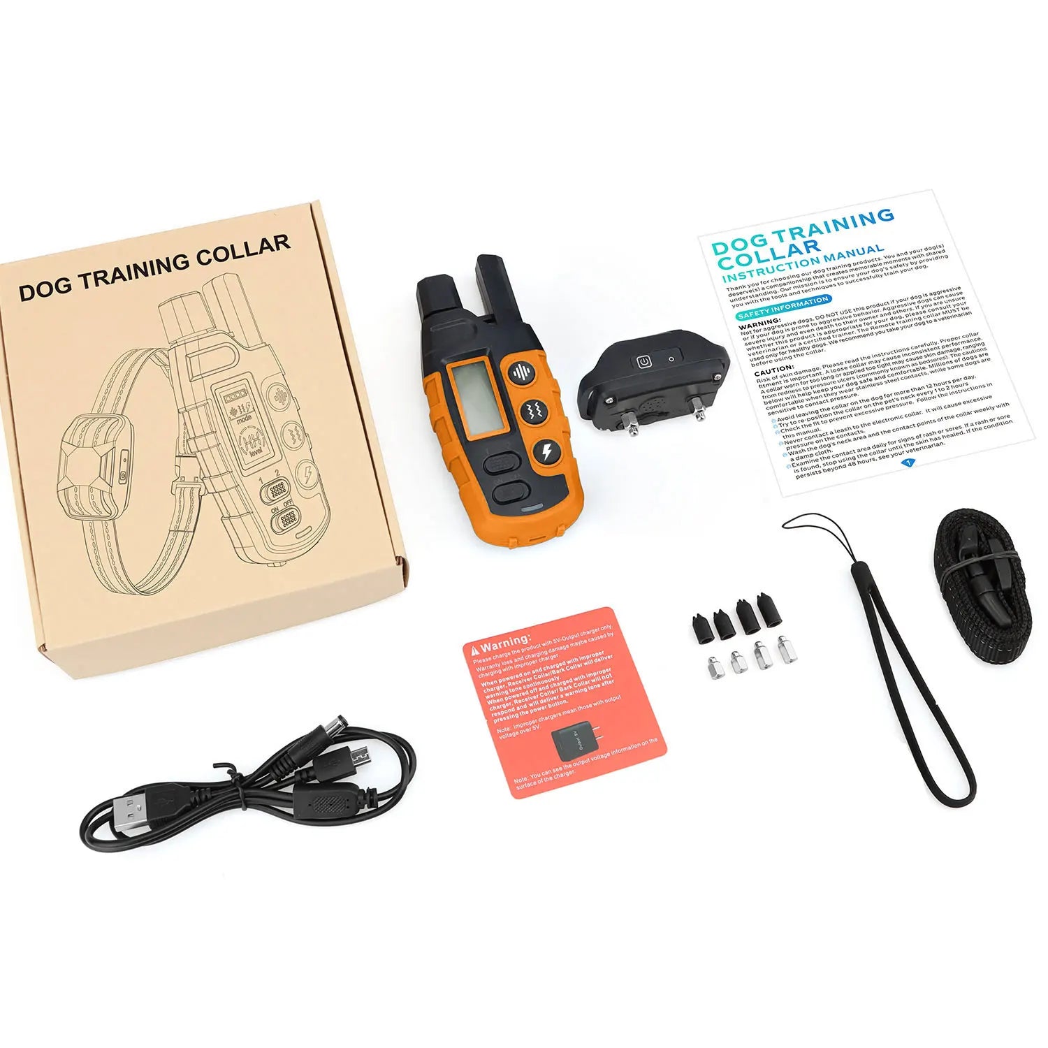 Collar de entrenamiento eléctrico para perros de 3300 pies, Control remoto, resistente al agua, comportamiento de mascotas para cachorros de 5-120 libras con vibración de choque