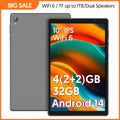 Tablet Android 14 de 10.1": 4GB RAM, 32GB ROM, Quad-Core, 6000mAh