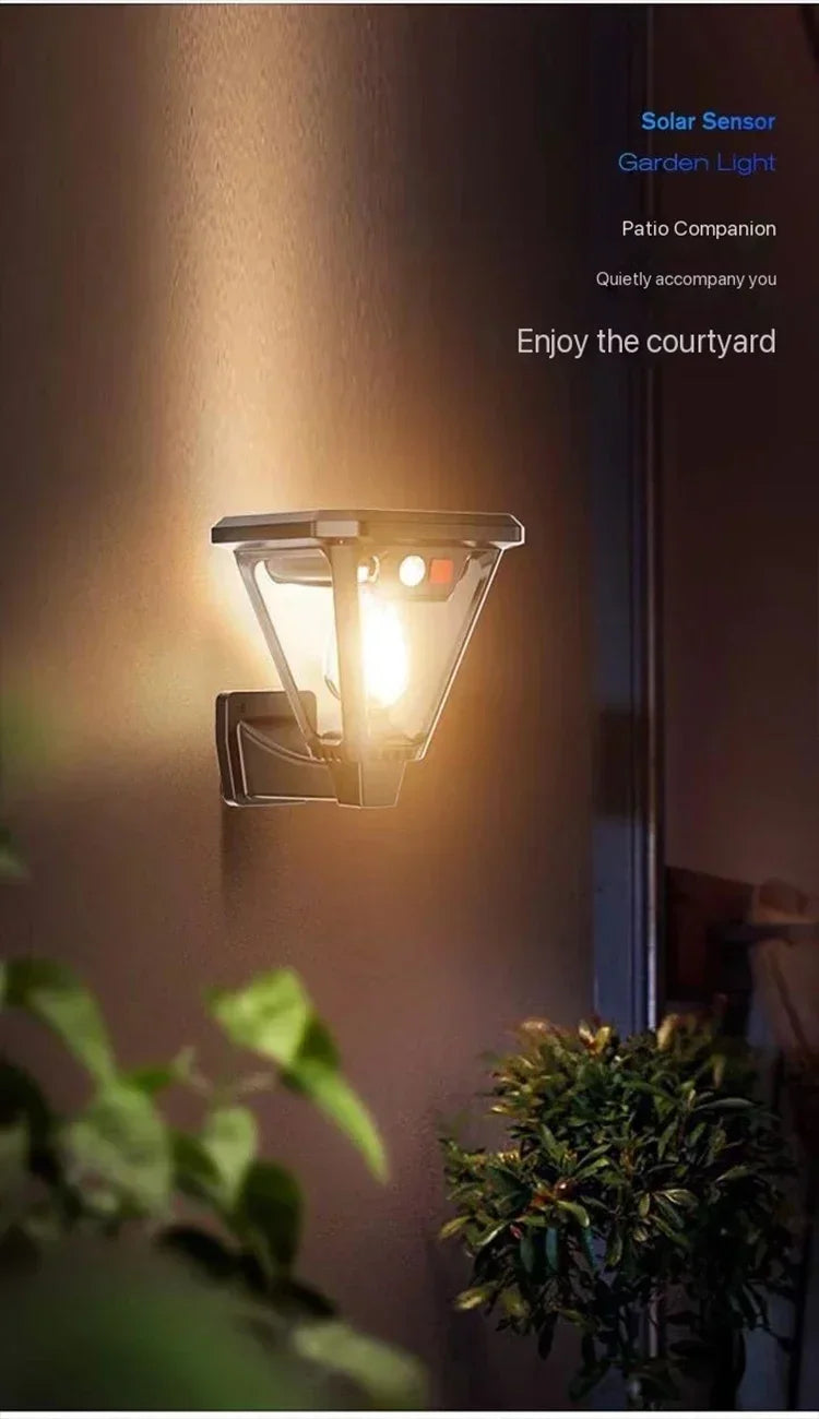 Lámpara Solar de Jardín 2en1 LED Paisaje Decorativa