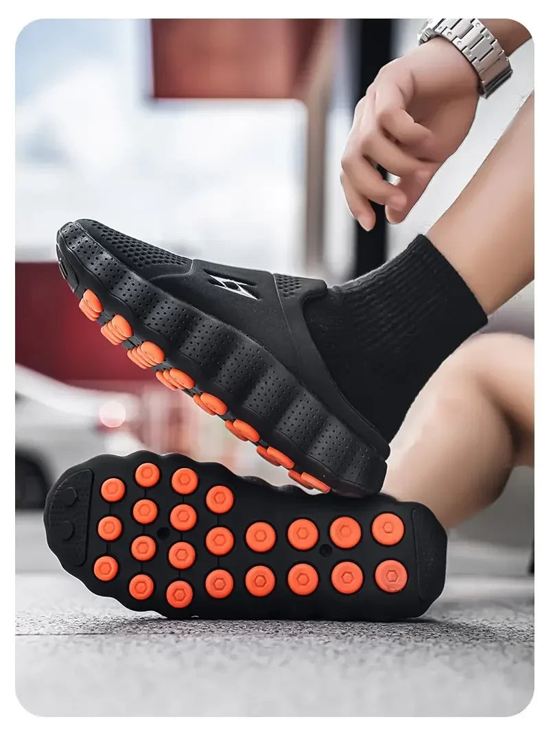 Mocasines casuales para hombre de tela transpirable y suela antideslizante