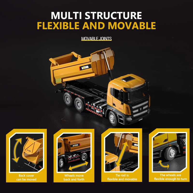 Modelo de Auto Fundido a Presión HUINA 1:50 Vehículo Construcción
