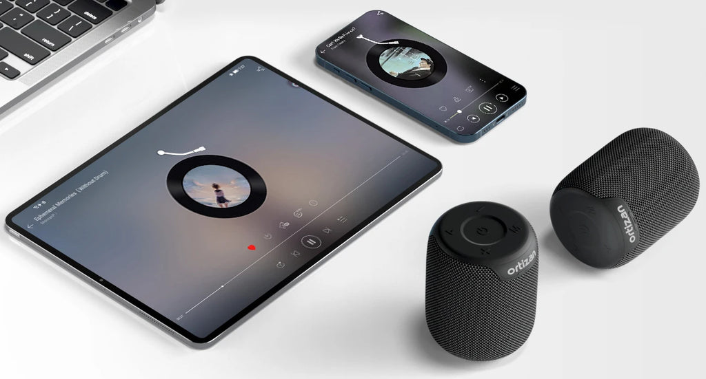 Ortizan Altavoz Bluetooth Portátil 15W IPX7 TF/AUX