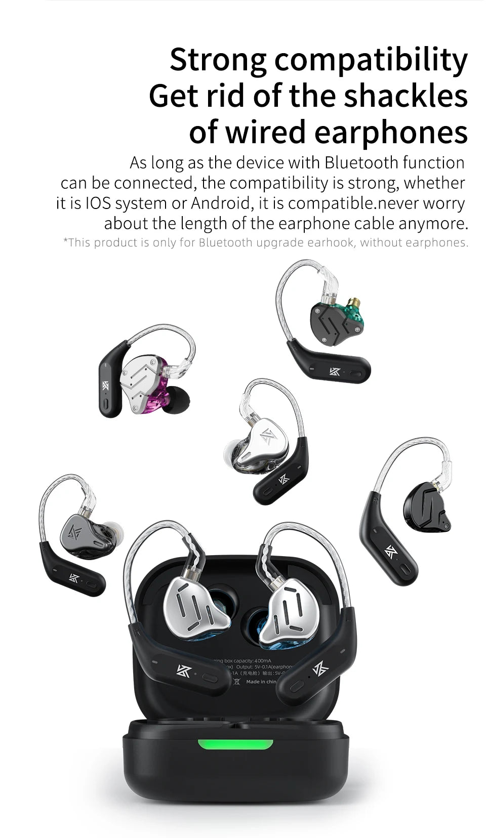 KZ AZ09 Cable Bluetooth 5.2 para Auriculares KZ