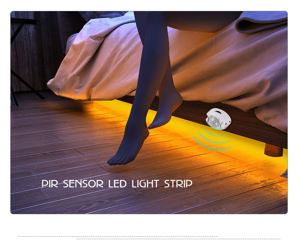 Tira LED con Sensor de Movimiento PIR para Armario