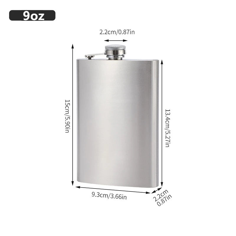 LMETJMA 1 4 5 6 7 8 9 10 oz Frasco de cadera de acero inoxidable con embudo Frasco de cadera de bolsillo Alcohol Whisky Frasco de cadera Tapón de tornillo KC0139