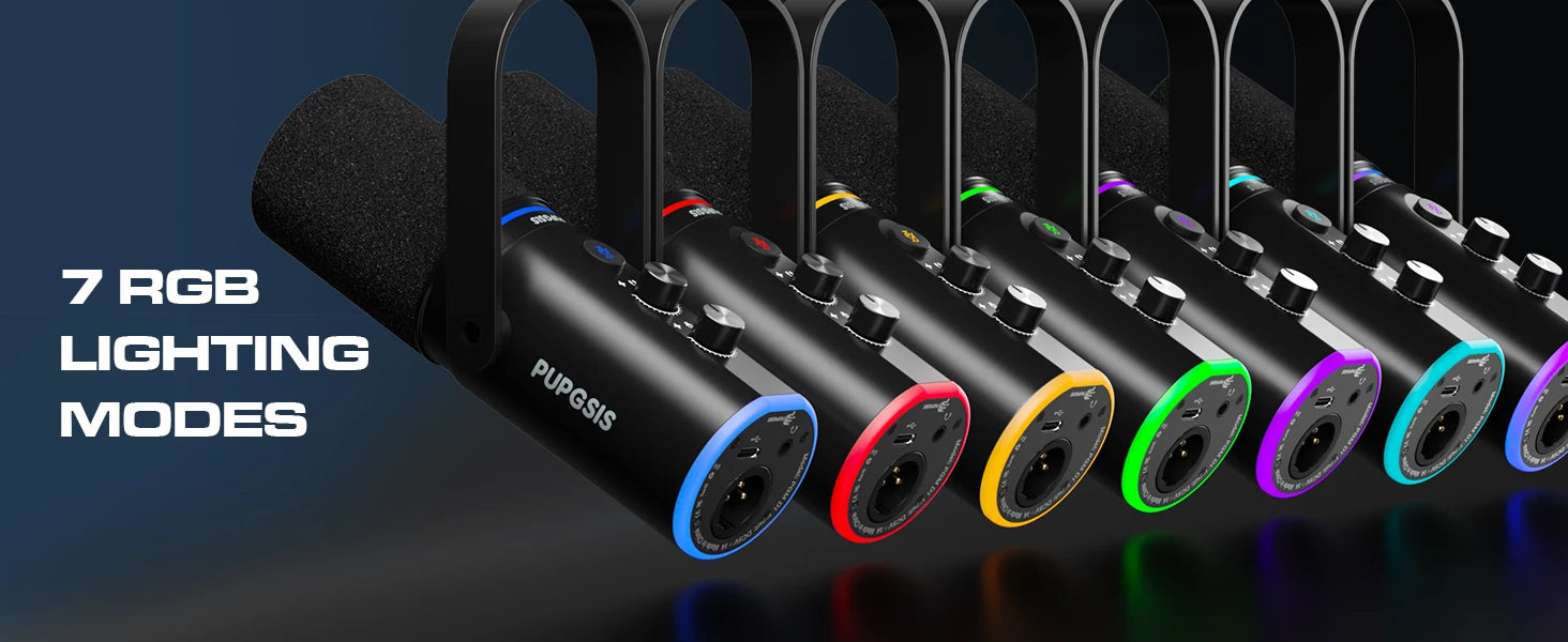 Kit Micrófono Gaming XLR/USB con Brazo y RGB