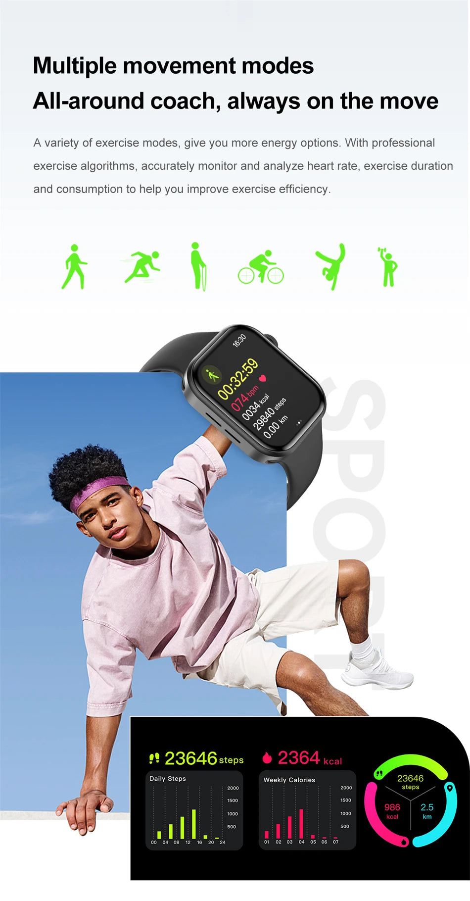 Reloj Inteligente Z03Pro con Bluetooth y Música