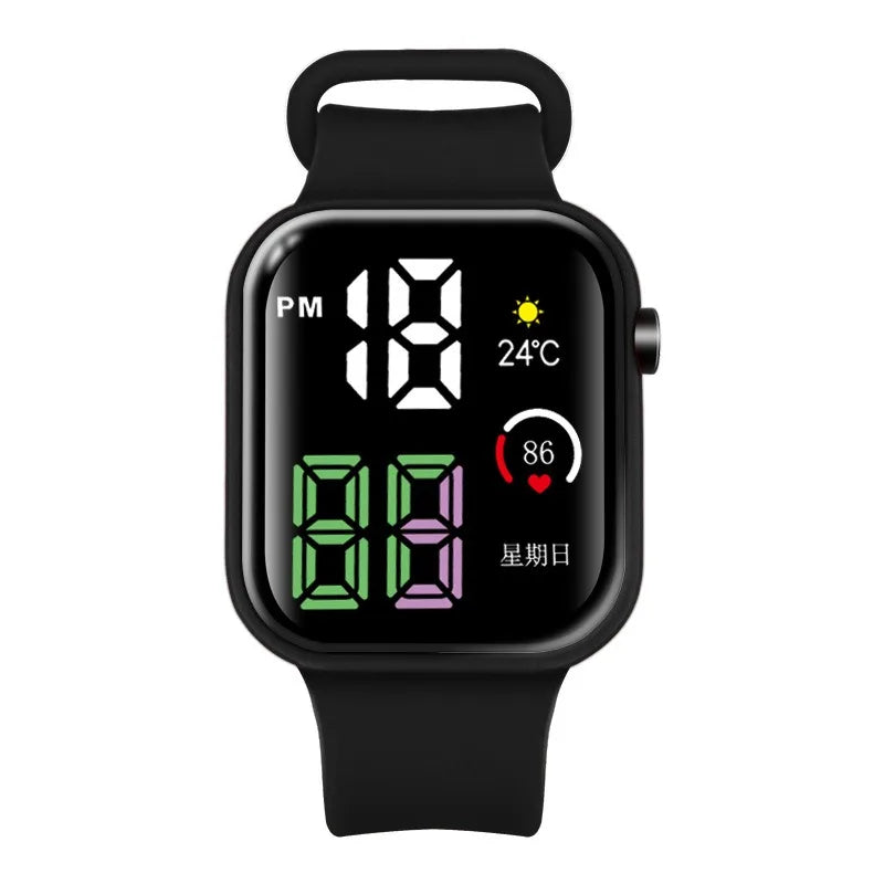 Reloj Deportivo Digital LED Luminoso para Niños