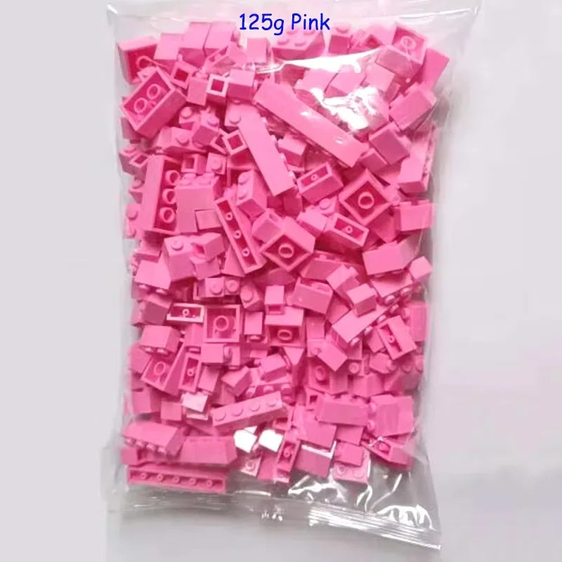 120/240 Uds. Juego de bloques de construcción a granel ciudad ladrillos clásicos montaje colorido DIY juguete creativo juguete educativo interactivo para niños