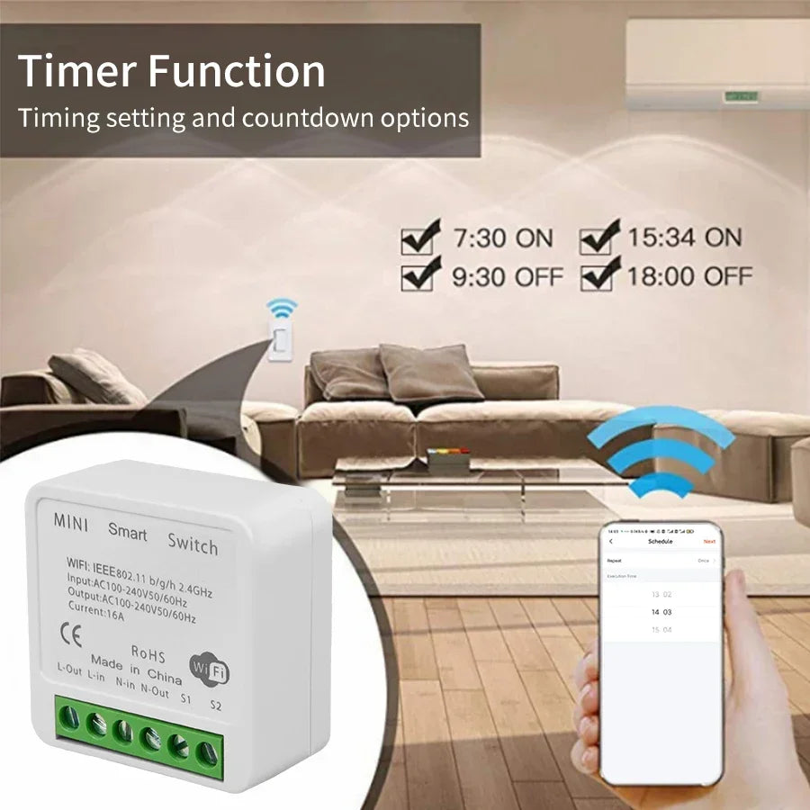 Interruptor Inteligente WiFi Tuya RF433 Smart Life