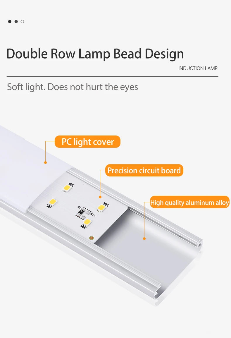 Luz Nocturna LED USB con Sensor para Gabinete