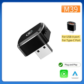 Adaptador Inalámbrico CarPlay y Android Auto 5G WiFi USB para Auto
