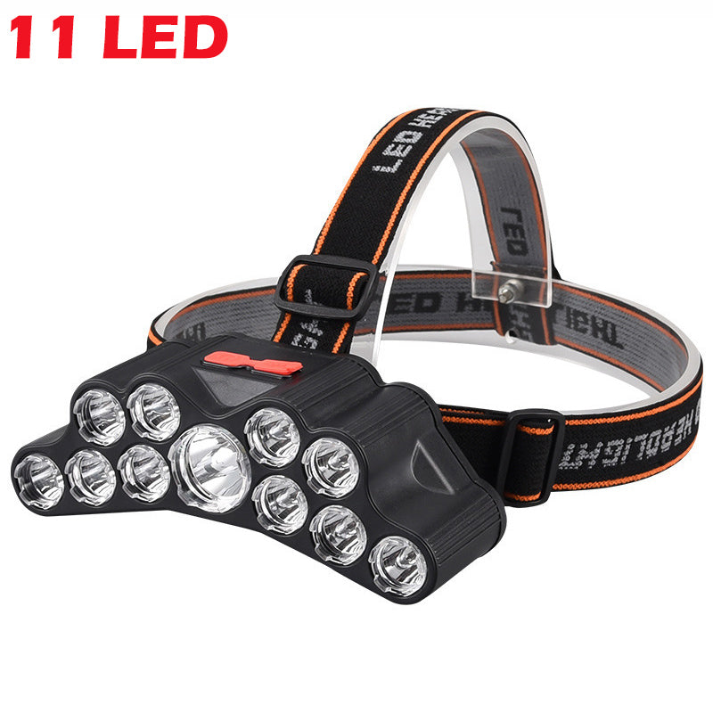 Linterna Frontal LED Recargable para Pesca