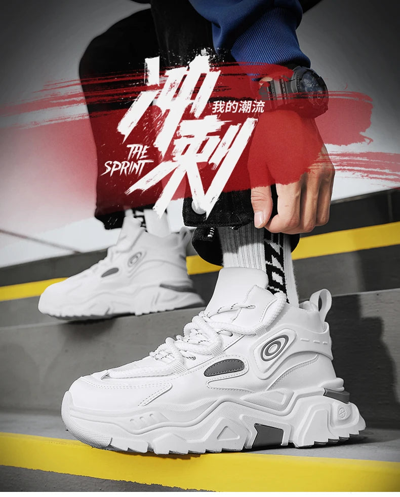 Zapatos informales de suela gruesa para hombre, zapatillas deportivas antideslizantes de suela blanda para las cuatro estaciones, zapatos deportivos Joker juveniles a la moda