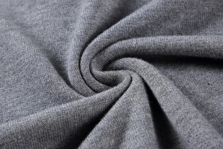 Otoño para hombre de alta calidad de punto suéter de cuello alto ajustado de manga larga anti-pilling jersey Color sólido tendencia hombres Streetwea