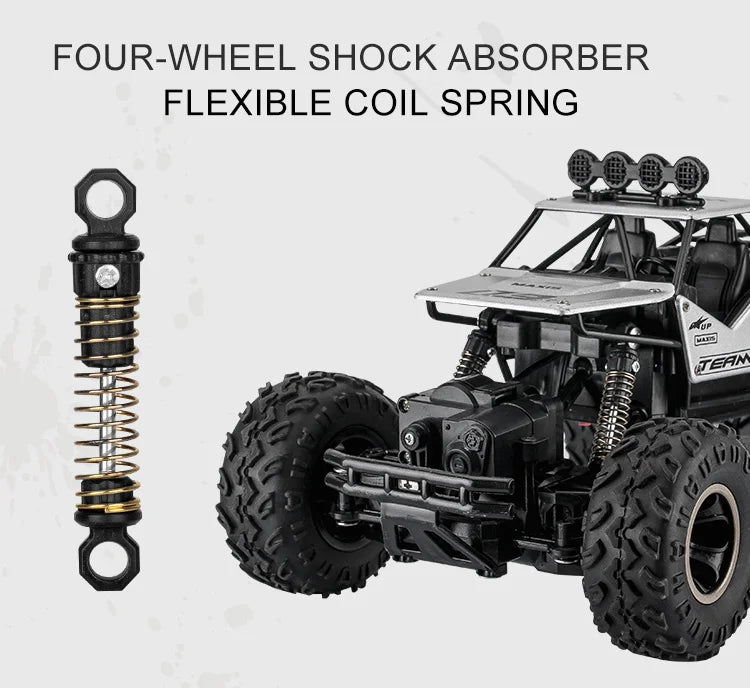 Auto RC 4x4 Todoterreno Control Remoto 1:12 OiKe con Luces LED