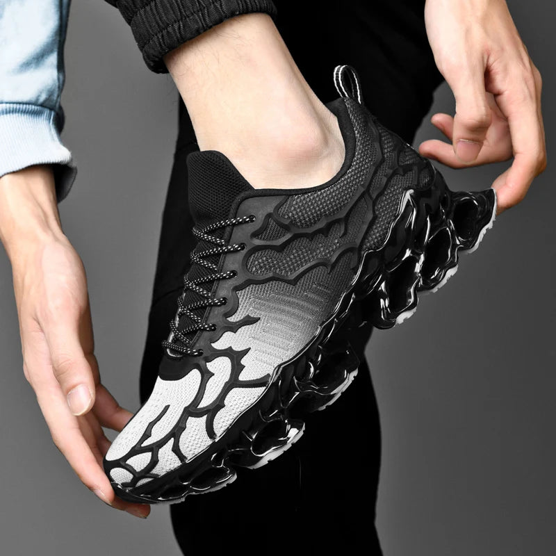 tenis masculino zapatos de hombre zapatillas hombre Zapatillas deportivas de lujo para hombre, zapatos informales para correr, mocasines de moda, color blanco