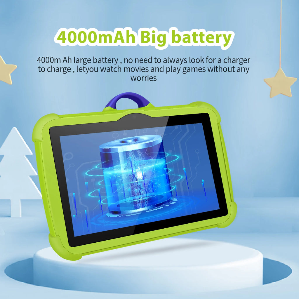 Nuevas Tabletas Infantiles Google de 7 Pulgadas, 5G WiFi, Quad Core, 4GB RAM, 64GB ROM, Económicas para Niños, Regalo Educativo, 4000mAh