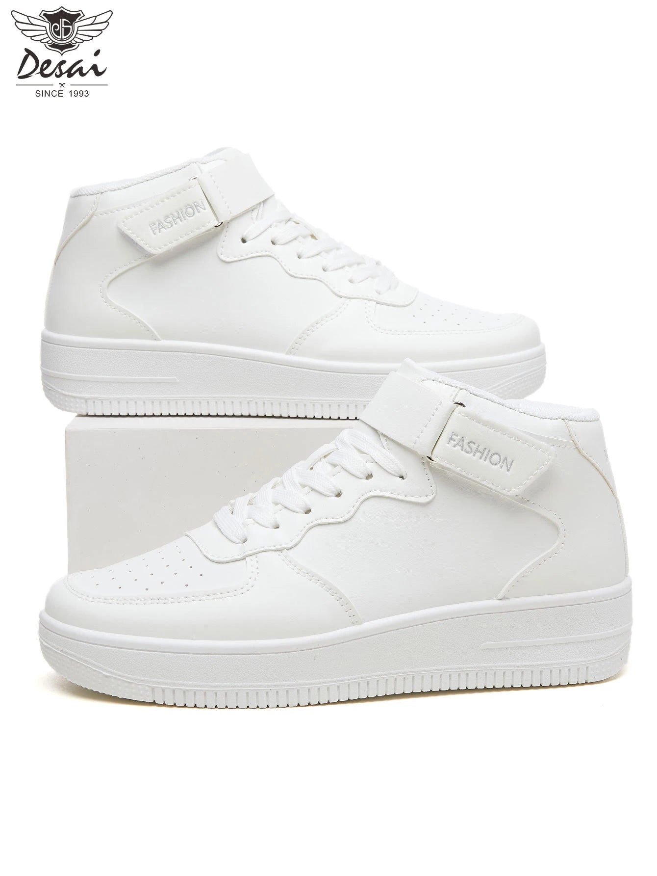 Zapatillas Deportivas Blancas de Plataforma con Cordones para Hombre y Mujer, Calzado Casual Transpirable para Caminar, Estilo Urbano