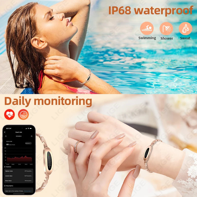 Reloj Inteligente Deportivo de Lujo para Mujer