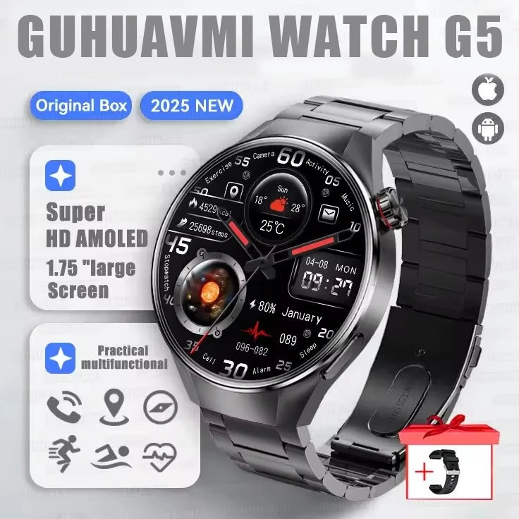 Reloj Inteligente G5 Plus con Pantalla AMOLED, GPS y Llamadas Bluetooth