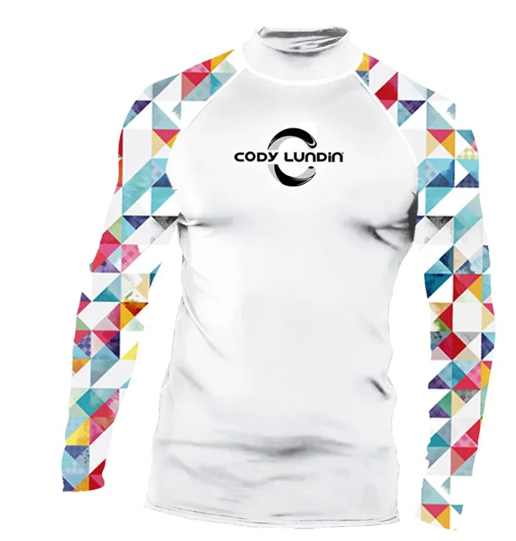 Camiseta de Compresión UV para Hombre, Surf y Natación