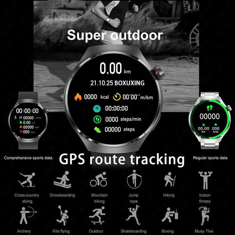 Reloj Inteligente 4 Pro GPS AMOLED Bluetooth