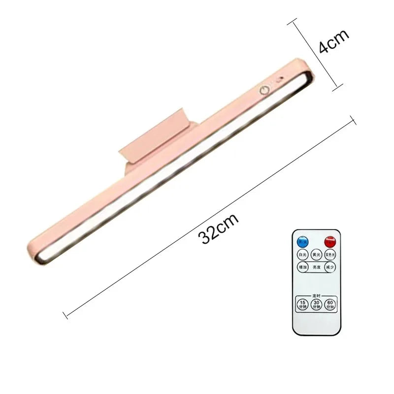 Lámpara de Escritorio LED USB Recargable con Atenuación y Diseño Magnético