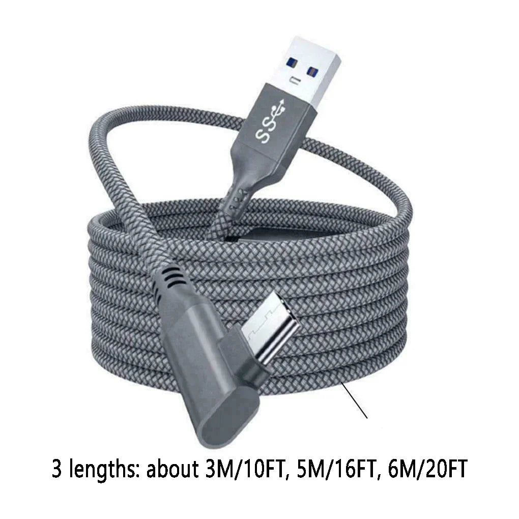 Cable de enlace 3M 6M 5M USB A a tipo C para Meta Oculus Quest 2 Quest2 accesorio gafas VR de realidad Virtual auriculares inteligentes para casco 3D