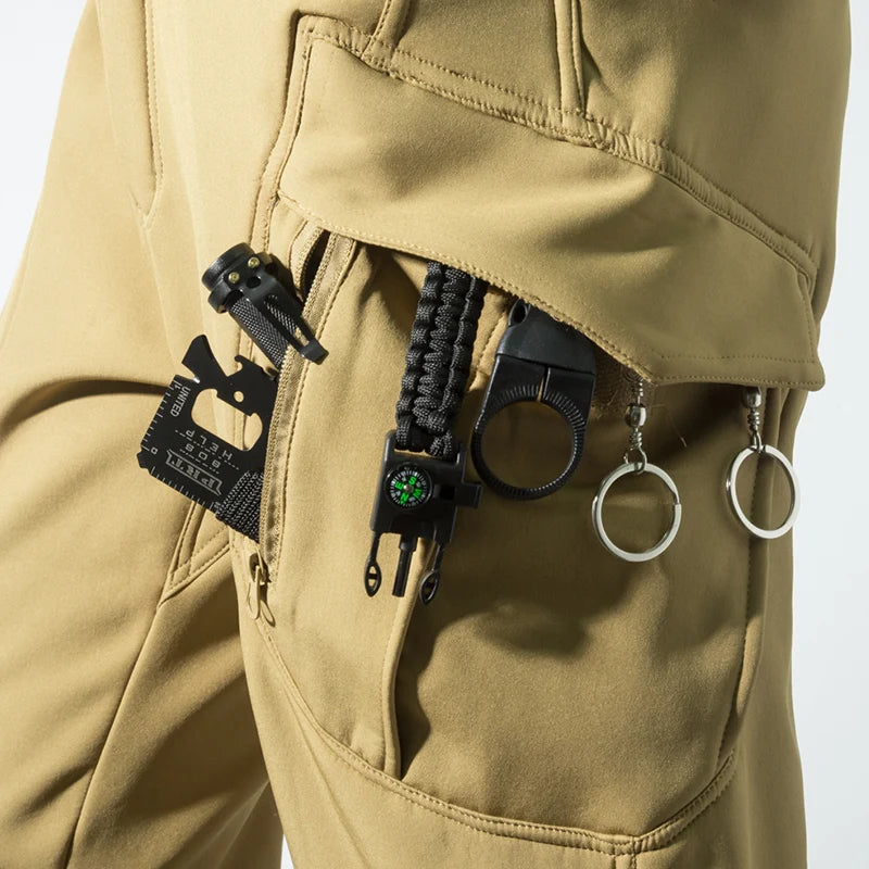 Chaquetas tácticas de piel de tiburón City Gargo para hombre, pantalones de senderismo, pesca, escalada, senderismo, pantalones informales para caza y acampada, M-5XL