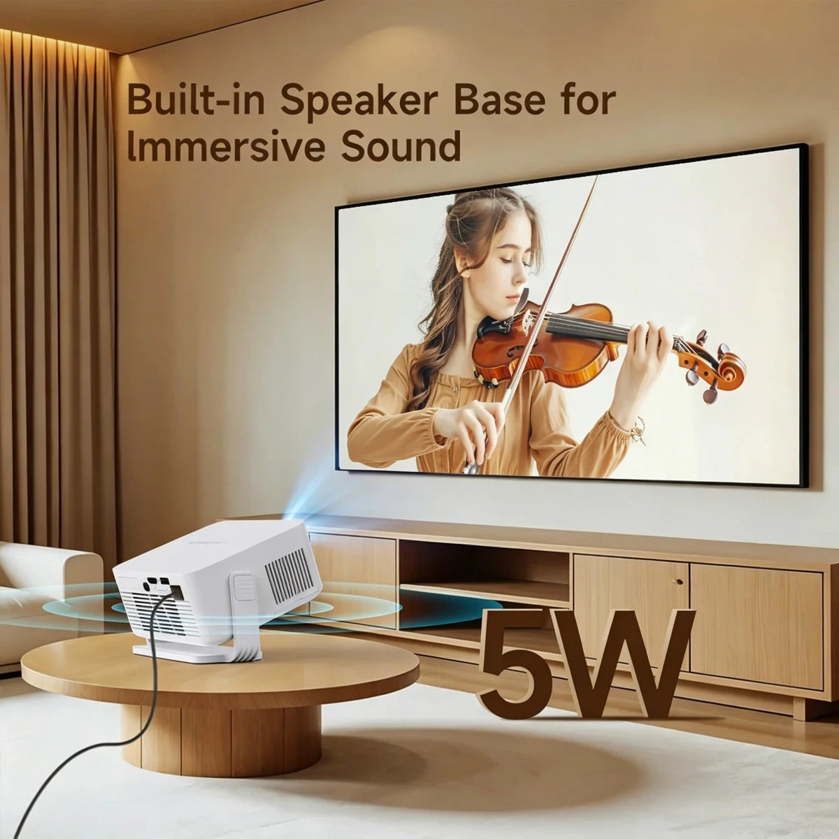 Proyector Magcubic HY300GT con Licencia Oficial de Google TV, Proyector Inteligente HD con Enfoque Automático, 400 ANSI Lúmenes, Android para Cine en Casa